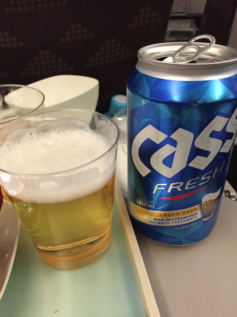 機内のビール