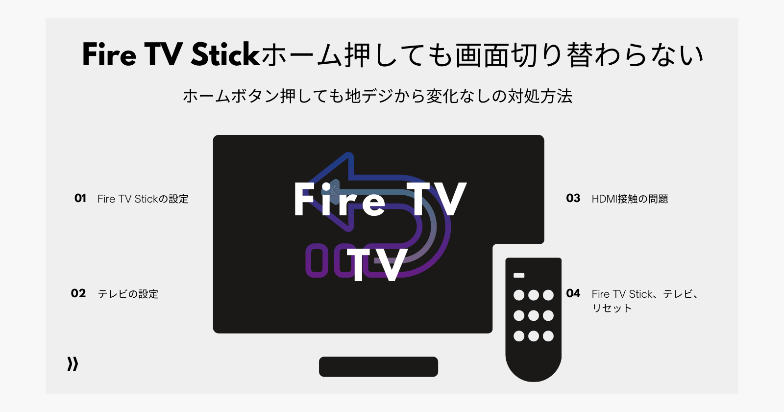 Fire Tv Stickホームボタン押しても画面切換が出来ない時の対処法 よこぽよブログ